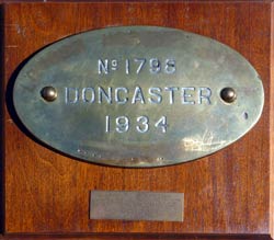 LNER Worksplate 1798